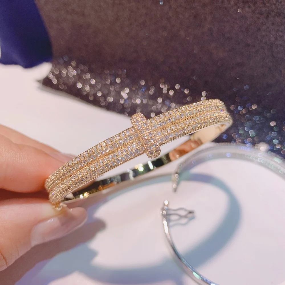 14k gold diamond bracelet - Picture 8 of 12